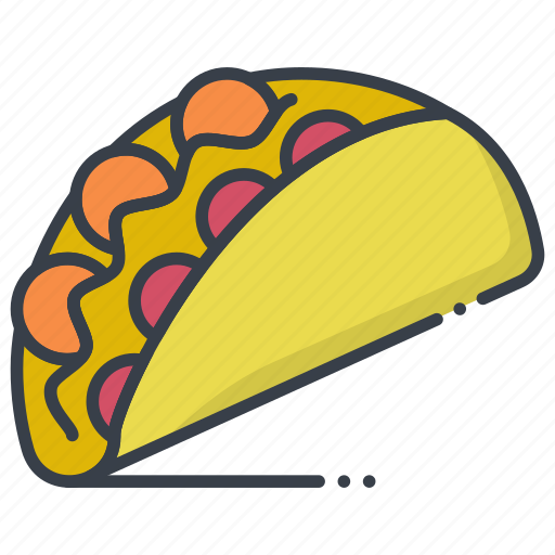 Food, mexican dish, snack, tacos, tortilla tacos icon - Download on Iconfinder