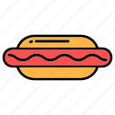 food, hotdog, sausage