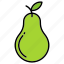 fruit, green, pear 