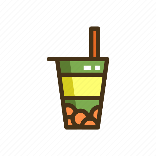 Bubble, bubble tea, milk tea, tea icon - Download on Iconfinder