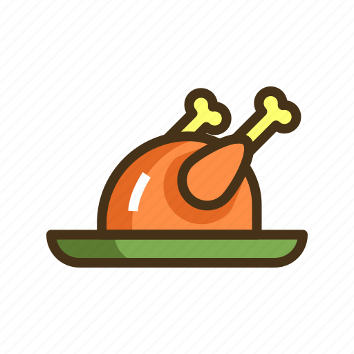 Chicken, roasted, roasted chicken icon - Download on Iconfinder