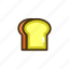 bread, breadloaf, loaf, toast 