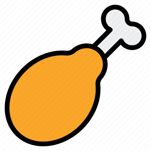 Food, filled, chicken, leg icon - Download on Iconfinder