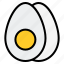 food, filled, egg 