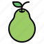 food, filled, pear 