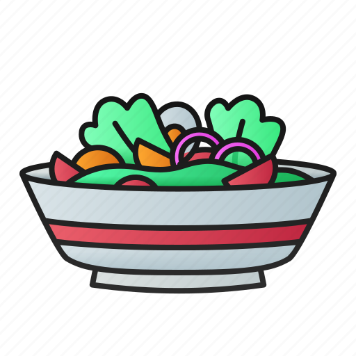 Salad, food, fresh, vegetable, green, diet, meal icon - Download on Iconfinder