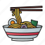 noodle, bowl, food, cuisine, meal, japan, chopstick 