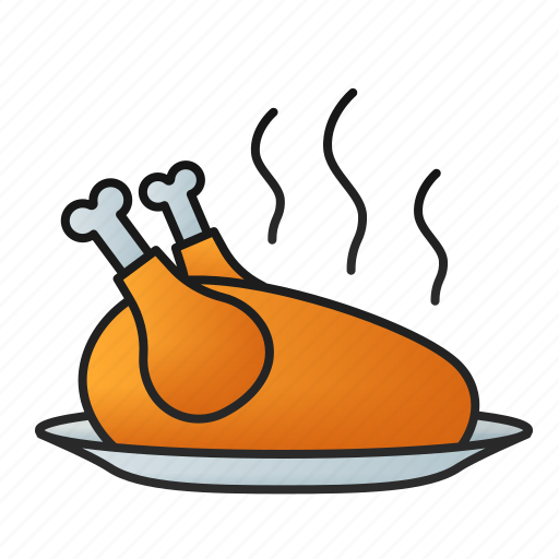 Chicken, roasted, food, meat, dinner icon - Download on Iconfinder