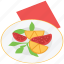 eating, food, fruits, fruits platter, meal, plate 