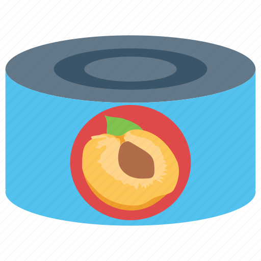 Apricot, canned fruit, canned peach, peach, peach jam icon - Download on Iconfinder