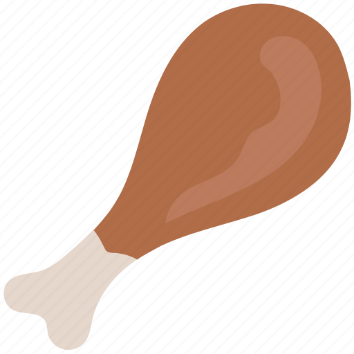 Chicken, chicken drumstick, food, leg piece, meat, thigh meat icon - Download on Iconfinder