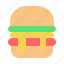 food, fast, hamburger, burger, patty, junk food, meal, vegetable 