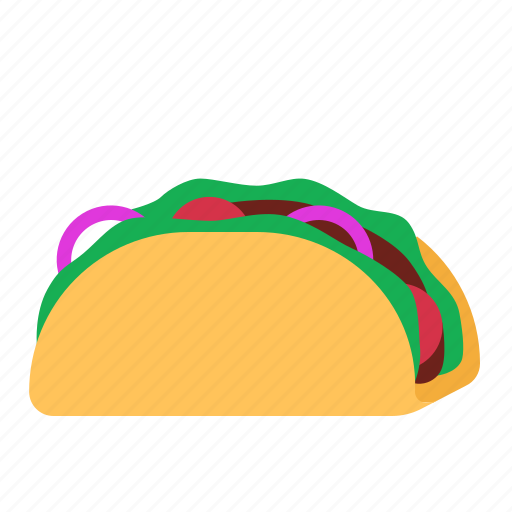 Taco, food, mexican, meal, tortilla, lunch, snack icon - Download on Iconfinder