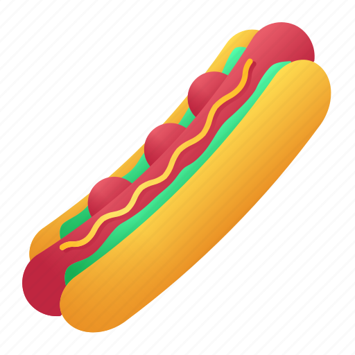 Hot, dog, food, meat, sausage, bread icon - Download on Iconfinder