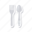 fork, kitchen, resturant, spoon 