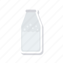 bottle, milk, pack, water