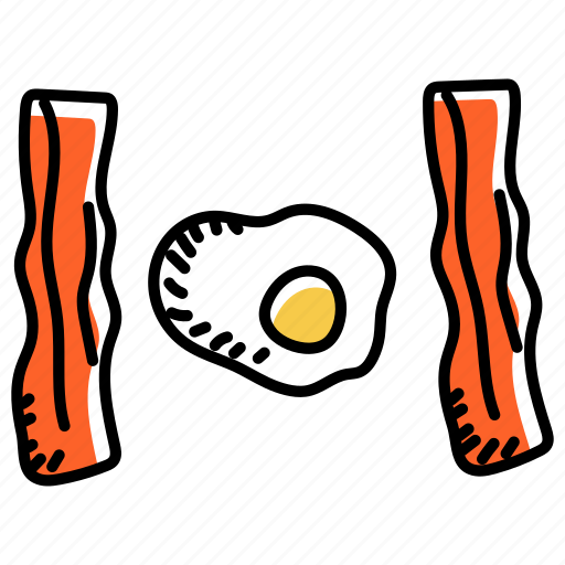 Bacons, egg and bacon, meat, food, bacon slices icon - Download on Iconfinder