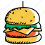 beefburger, hamburger, cheeseburger, fast food, burger 