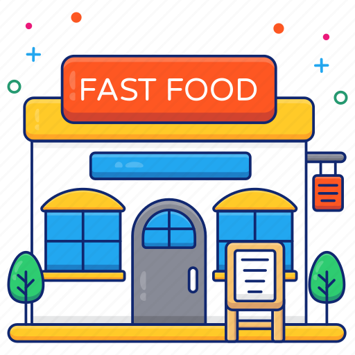 Fast food shop, fast food store, marketplace, outlet, commerce icon - Download on Iconfinder