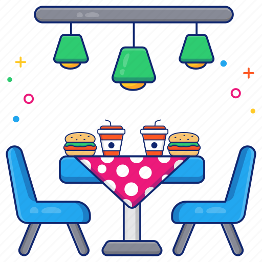 Patio, furniture, cafe table, chairs, restaurant table icon - Download on Iconfinder