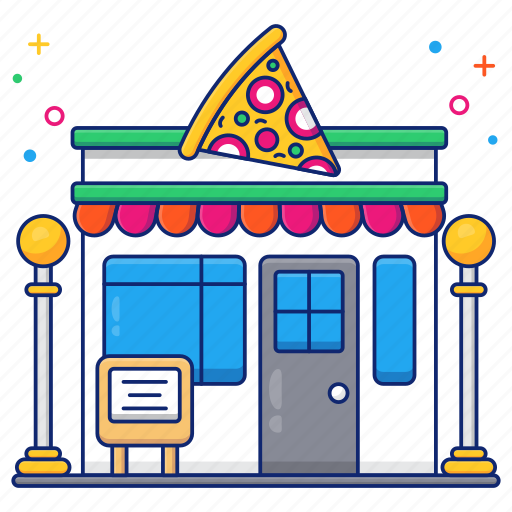 Pizza shop, pizza store, marketplace, outlet, commerce icon - Download on Iconfinder
