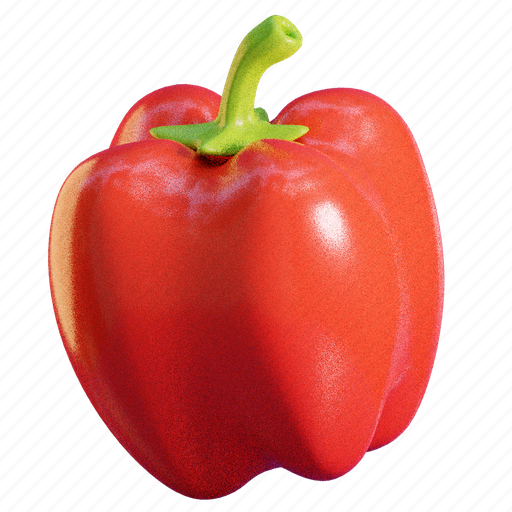 Bell pepper, pepper, spicy 3D illustration - Download on Iconfinder