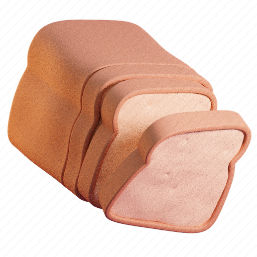 Bread, bakery, sandwich 3D illustration - Download on Iconfinder