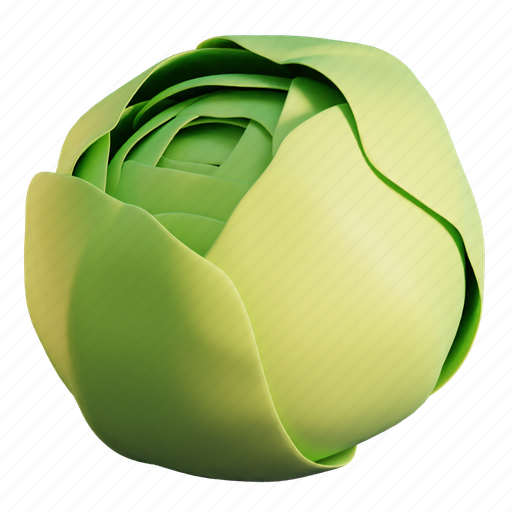 Cabbage, cabbages, vegetarian, vegetable 3D illustration - Download on Iconfinder