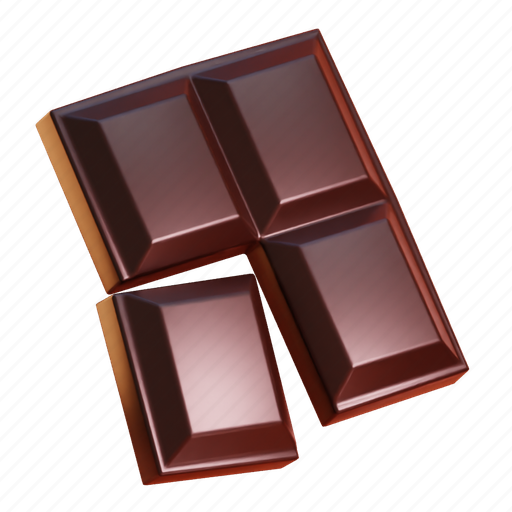Chocolate, chocolates, choco bar 3D illustration - Download on Iconfinder