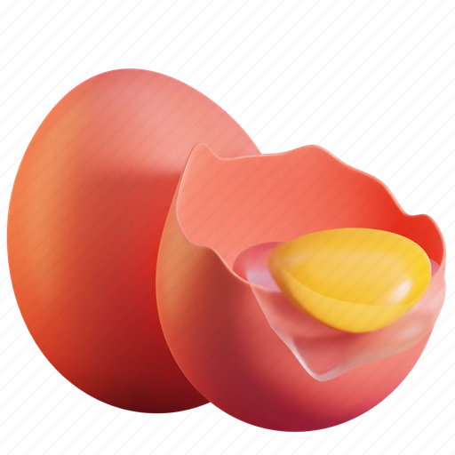 Egg, protein, food, eggs 3D illustration - Download on Iconfinder