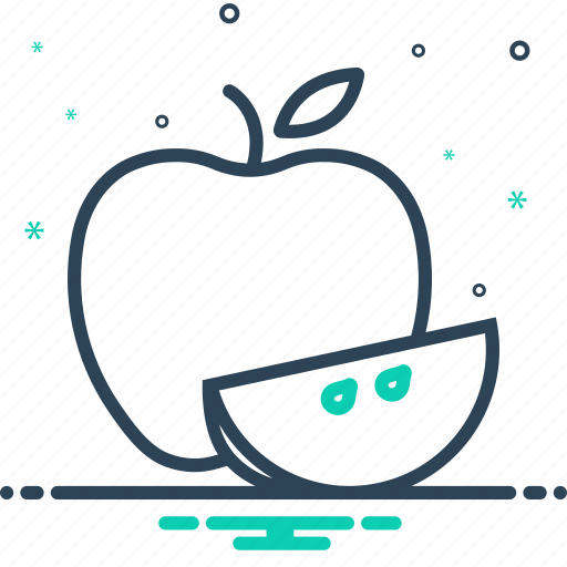 Apple, food, fruit, leaf, piece icon - Download on Iconfinder