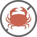 crab, crustacean, dietary, food, label, seafood