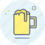 beer, alcohol, drink icon, glass icon 