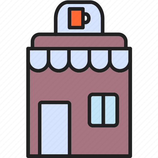 Cafe, restaurant, building, coffee, espresso, mug icon - Download on Iconfinder