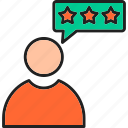 customer, review, five, rating, satisfaction, star, user
