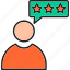 customer, review, five, rating, satisfaction, star, user 