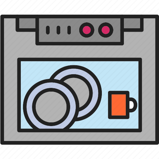 Dish, washer, appliance, dishwasher, kitchen icon - Download on Iconfinder