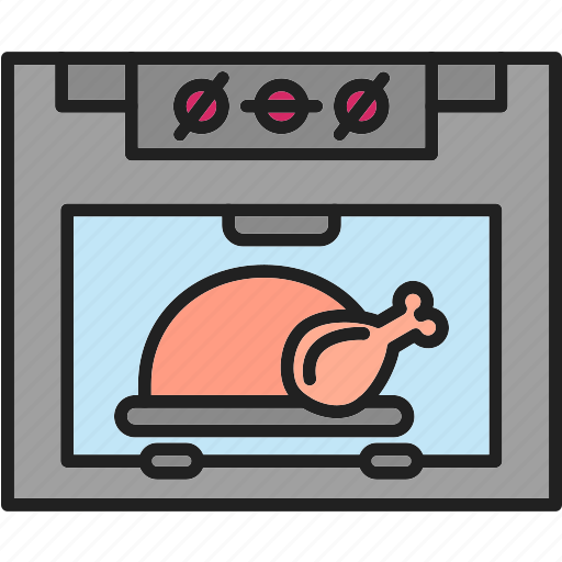 Oven, chicken, cock, cooking, food, leg icon - Download on Iconfinder