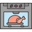 oven, chicken, cock, cooking, food, leg 