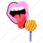 licking lollipop, sweet, sweetmeat, confectionery, lollipop 