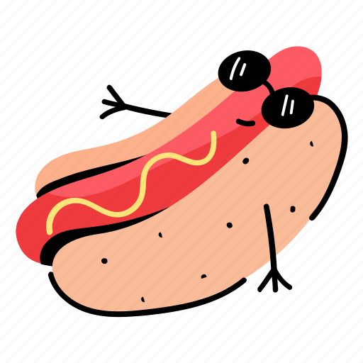 Wiener, hot dog, bratwurst, sausage, frankfurter sticker - Download on Iconfinder