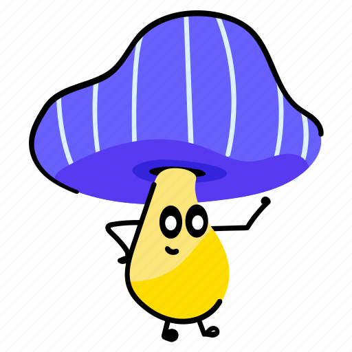 Toadstool, mushroom, fungi, fungus, vegetable sticker - Download on Iconfinder