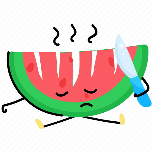 Watermelon, watermelon slice, fruit, healthy food, healthy diet sticker - Download on Iconfinder
