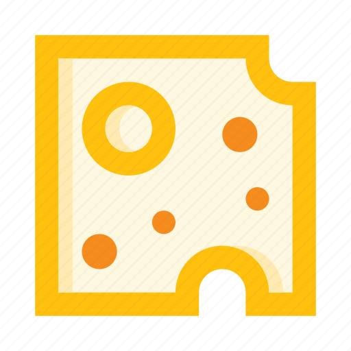 Cheese, piece, food, slice, kitchen, whole, gastronomy icon - Download on Iconfinder
