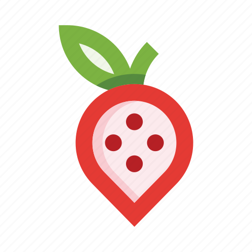 Strawberry, berry, fresh, organic, forest, wild, gastronomy icon - Download on Iconfinder