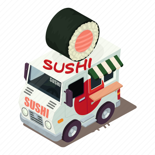 Dm5, illustration, isometric, logo, machine, sushi, vector icon - Download on Iconfinder