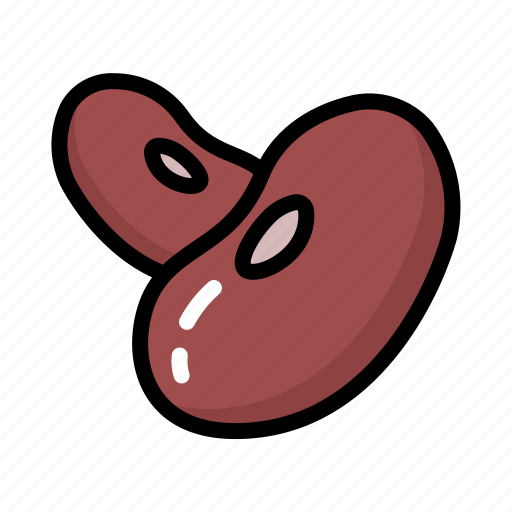 Bean, cook, eat, fruit, healthy, red, vegetable icon - Download on Iconfinder