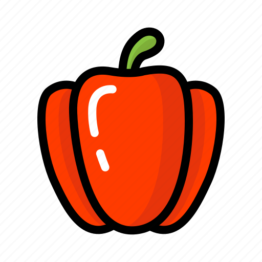 Cook, eat, fruit, healthy, paprika, red, vegetable icon - Download on Iconfinder