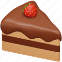 pastry, cake, food, slice, sweets, chocolate, bakery