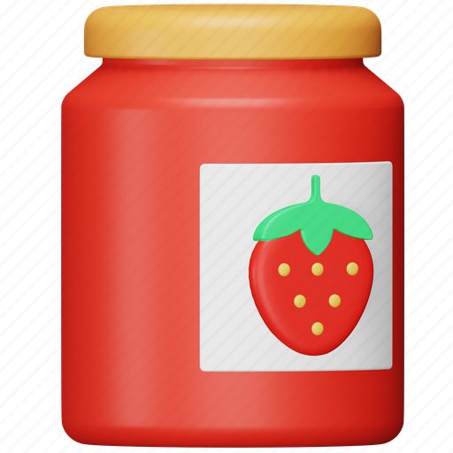 Strawberry, jam, food, flavor, breakfast, jar, sweet icon - Download on Iconfinder